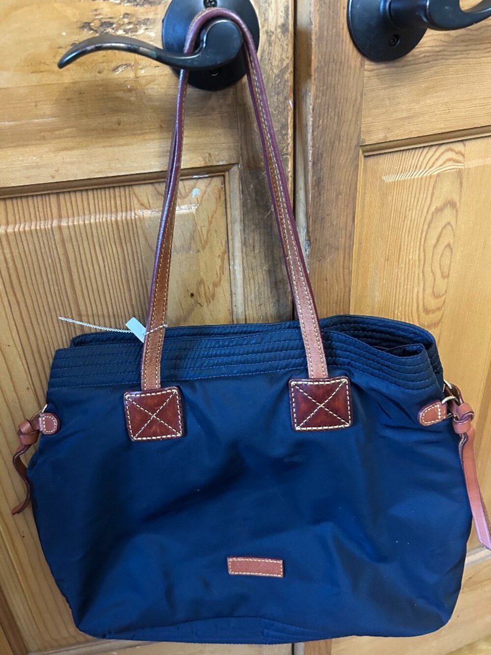 NWT Dooney & Bourke Navy Nylon Shoulder Handbag